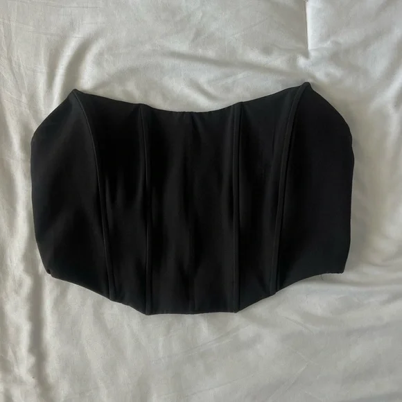 WhiteFox Black Bustier Top - Picture 2 of 4